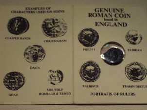 Original Roman Coin in Folder - Click Image to Close